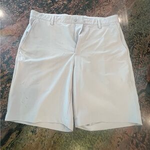 FootJoy Men's Beige Flat Front Shorts